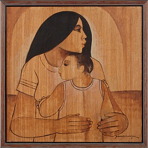 Mor Med Barn by Paco GOROSPE - auction artwork with signature