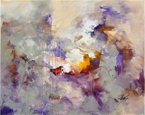 Composition by Ulf Røll LARSEN - auction artwork with signature