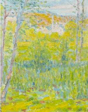 Sommarlandskap Med Träd by Dick BEER