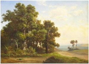 Landskap Med Ekar by Julius Eduard MARAK