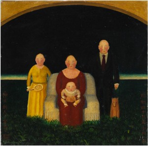 La Famiglia - Die Familie by Asao KAWAHARA - auction artwork with signature