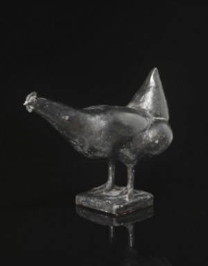 La Poule by Claude LHOSTE - auction artwork with signature