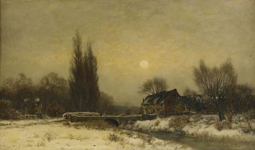 Landskap Med Byggnader by Jacob Oxholm SCHIWE - auction artwork with signature