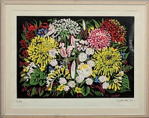 Bouquet De Fleurs by Anneli QVEFLANDER - auction artwork with signature