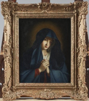 Madonna by Giovanni Battista SALVI - auction artwork with signature