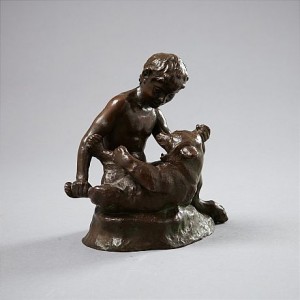 Pan Och Björn by Laurits JENSEN - auction artwork with signature