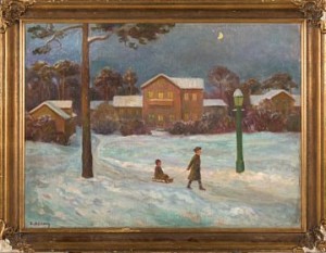 Aftentur På Kjelke by Otto HENNIG