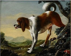 Landskap Med Jakthund Och Geting by Johann Amandus WINK