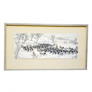 Motiv Av Samer Med Renar by Johan Gustav PEIJOKK - auction artwork with signature