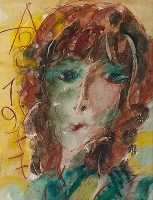 Portrait Of A Woman by Anatolii Timofeevich ‘Az’ ZVEREV