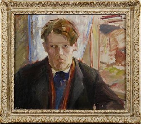 Porträtt Av En Målarelev by Hugo SIMSON - auction artwork with signature