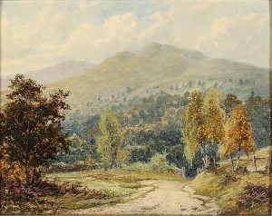 Landskap Med Berg Och Träd by William Henry MANDER - auction artwork with signature