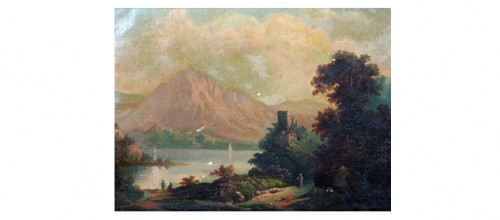 Sjö I Lombardiet by B MARATTI - auction artwork with signature