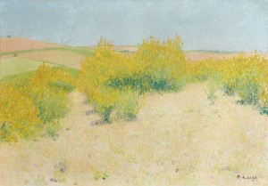 Paysage Aux Genêts by Achille LAUGE - auction artwork with signature