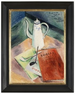 Stilleben Med Kaffekanna Och Pipa by Einar JOLIN