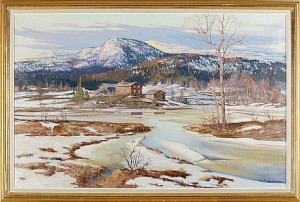 Fjällandskap by Nils OLZON
