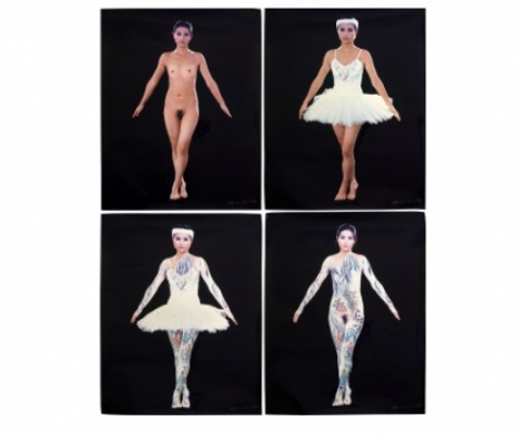 Ballet Landscape (4) by Yan HUANG - auction artwork with signature