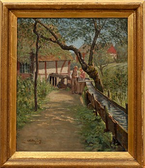Vid Vattenrännan by Otto HAGBORG - auction artwork with signature