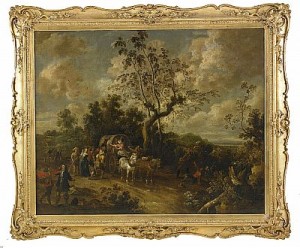 Rövare överfaller Diligensen by Lambert De The Elder HONDT