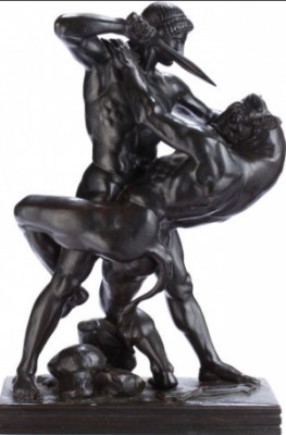 Thésée Combatant Le Minotaure, Second Version by Antoine-Louis BARYE