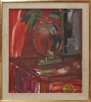 Stilleben Med Gröna Kvistar I Vas by Olle PETTERSON - auction artwork with signature