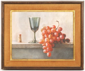 Still Life With Grapes by Thomas PRENTISS - auction artwork with signature