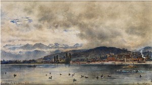Blick über Den Vierwaldstättersee Auf Luzern by Rudolf Von ALT