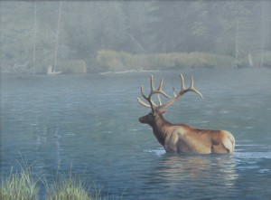 Misty River by Rod SALTER - auction artwork with signature