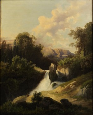 Südliche, Bergige Landschaft by Josef The Younger THOMA