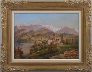 Swiss Alps by Paulus ROETTER - auction artwork with signature
