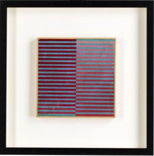 Rosso Su Celeste by DADAMAINO - auction artwork with signature