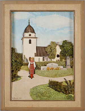 Kvinna I Folkdräkt by Anders BLANCK