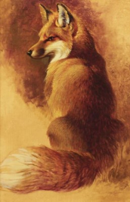 Fox by Ezra TUCKER - auction artwork with signature