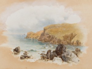 Land's End Cornwall by Myles Birket FOSTER