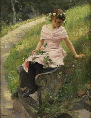 Die Freundin Des Frühlings by Carl Rudolph SOHN - auction artwork with signature
