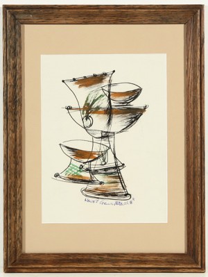 Cups And Saucers by Konrad CRAMER