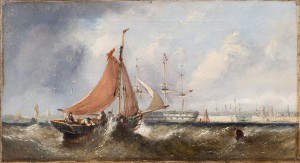 Fishing Boats Off Portsmouth by William Callcott KNELL