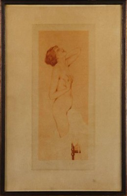 : Kvinnlig Modell by Raphael KIRCHNER - auction artwork with signature