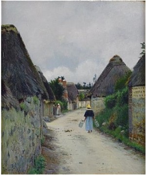 Byväg by Victor Jean Baptiste BINET