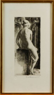 Nakenstudie by Erich HEERMANN - auction artwork with signature