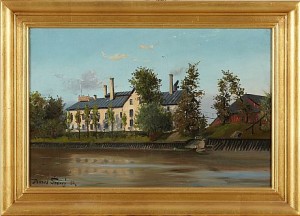 Fabriksbyggnader by Karel SEDIVY - auction artwork with signature