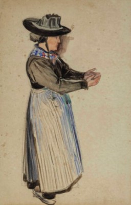 Saviésanne by Ernest BIÉLER - auction artwork with signature