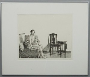 Läsande by Marjatta HANHIJOKI - auction artwork with signature