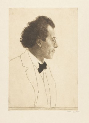 Der Komponist Gustav Mahler by Emil ORLIK