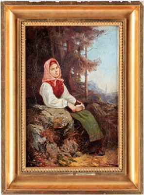 Flicka I Folkdräkt by Per Daniel HOLM