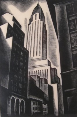 Chrysler Building by Howard Norton COOK - auction artwork with signature