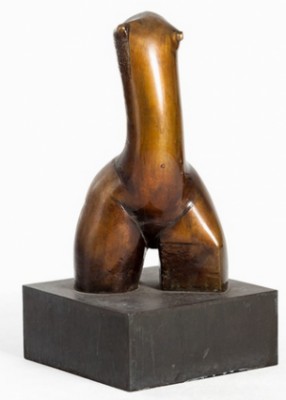 Female Bronze Torso by Fotis CHATZIIOANNIDIS - auction artwork with signature