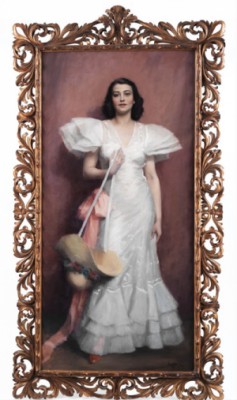 Portrait Einer Dame by János Lászlo ALDOR