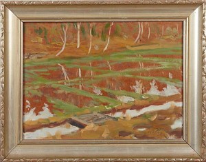 Insjö by Stig ÅSLUND - auction artwork with signature