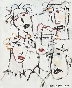 Figurkomposition by Gunilla BACKELIN - auction artwork with signature